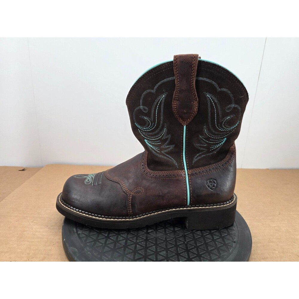 Ariat Fatbaby Heritage Dapper Cowboy Western Boots Womens Sz 11 B Brown Leather - Picture 8 of 14